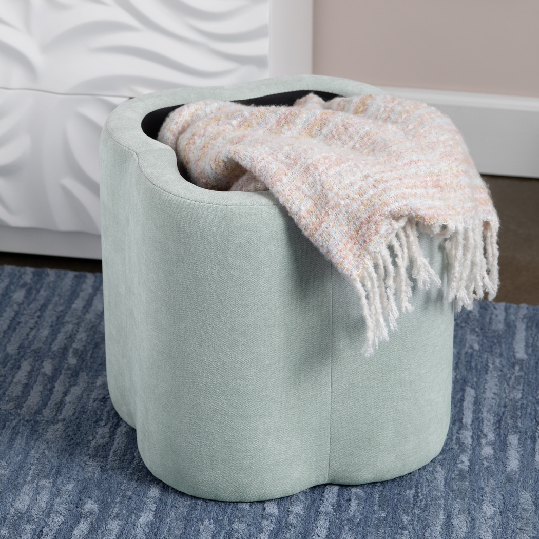 Atadero Seafoam Green Storage Ottoman - Thumbnail - Image 6