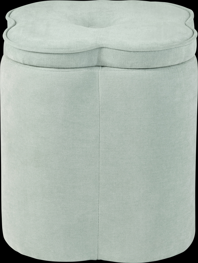 Atadero Seafoam Green Storage Ottoman - Thumbnail - Image 1