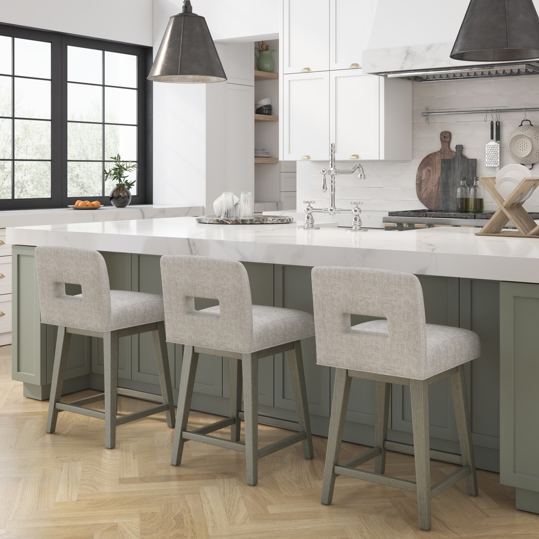 Jaek Beige Counter Height Adjustable Stool - Thumbnail - Image 4