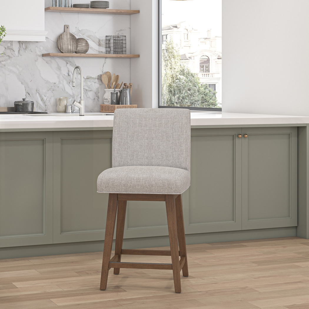 Nerton Brown Counter Height Adjustable Stool - Thumbnail - Image 2