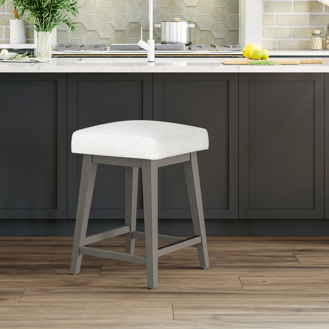 Atalifo Gray Counter Height Adjustable Stool - Thumbnail - Image 2
