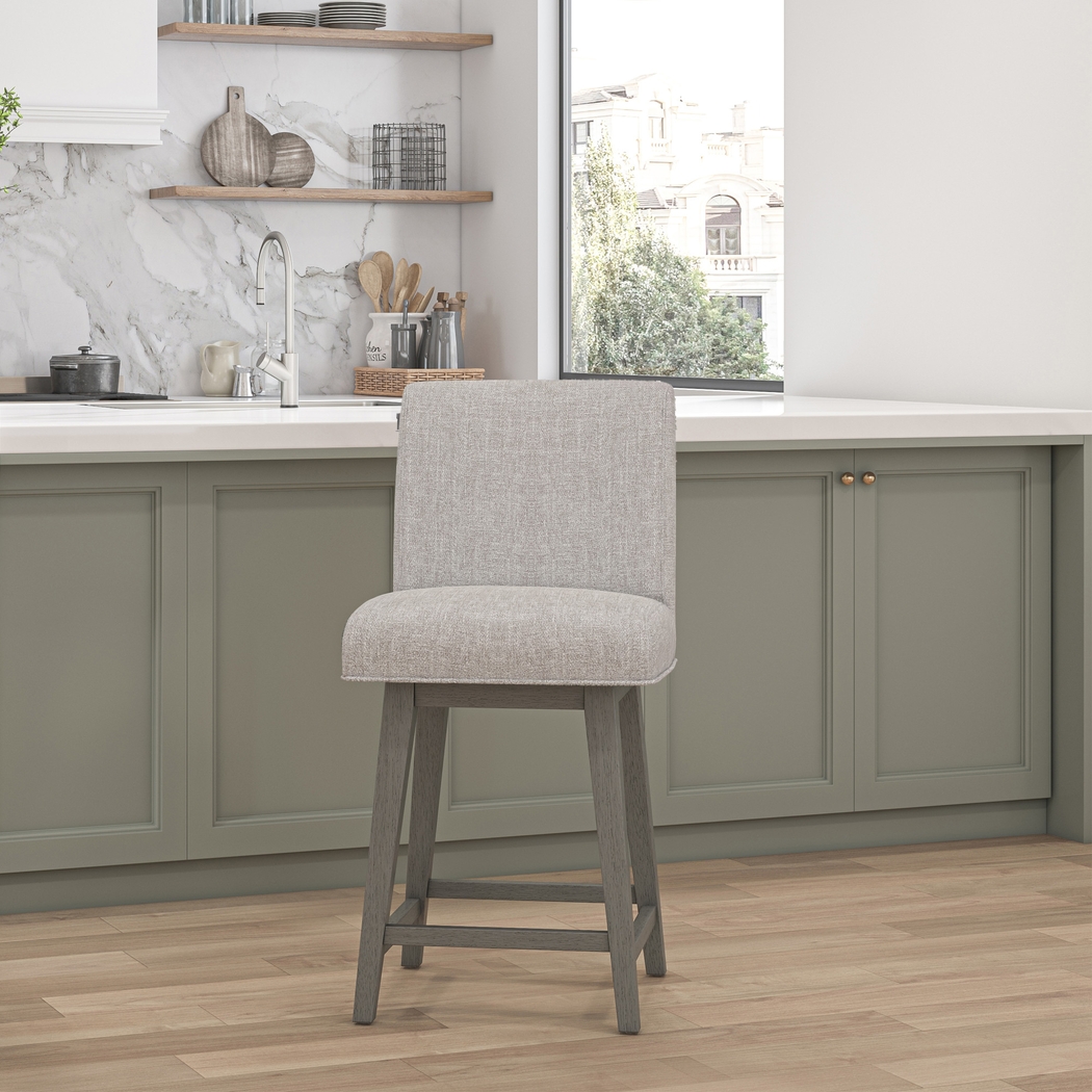 Nerton Gray Counter Height Adjustable Stool - Thumbnail - Image 2