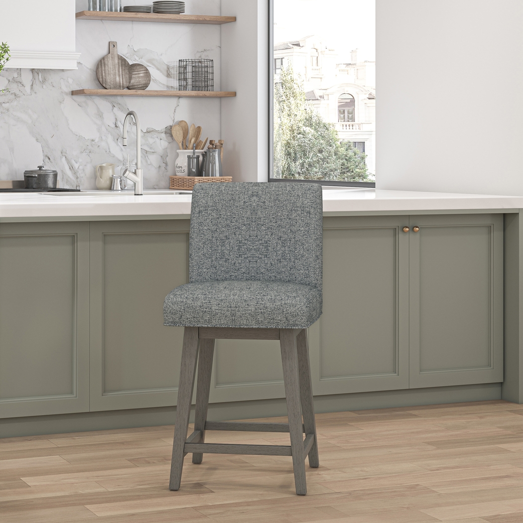 Nerton Gray Counter Height Adjustable Stool - Thumbnail - Image 2