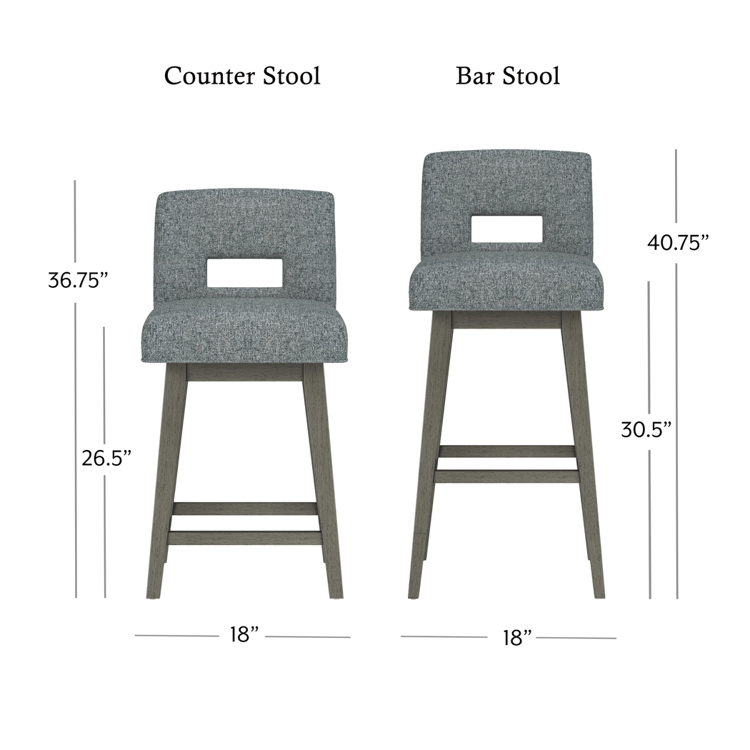 Jaek Gray Counter Height Adjustable Stool - Thumbnail - Image 10