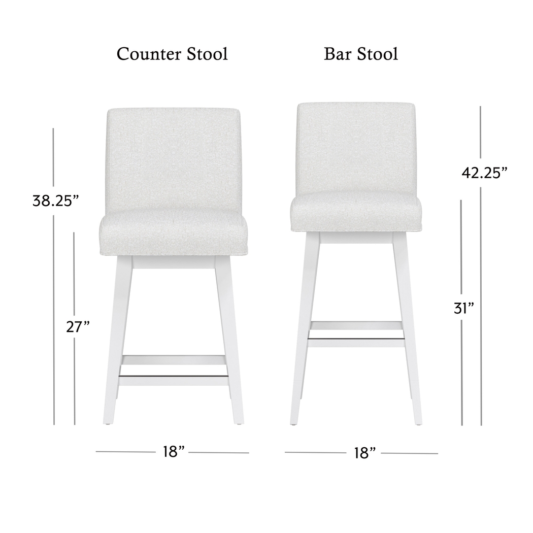 Nerton White Counter Height Adjustable Stool - Thumbnail - Image 15