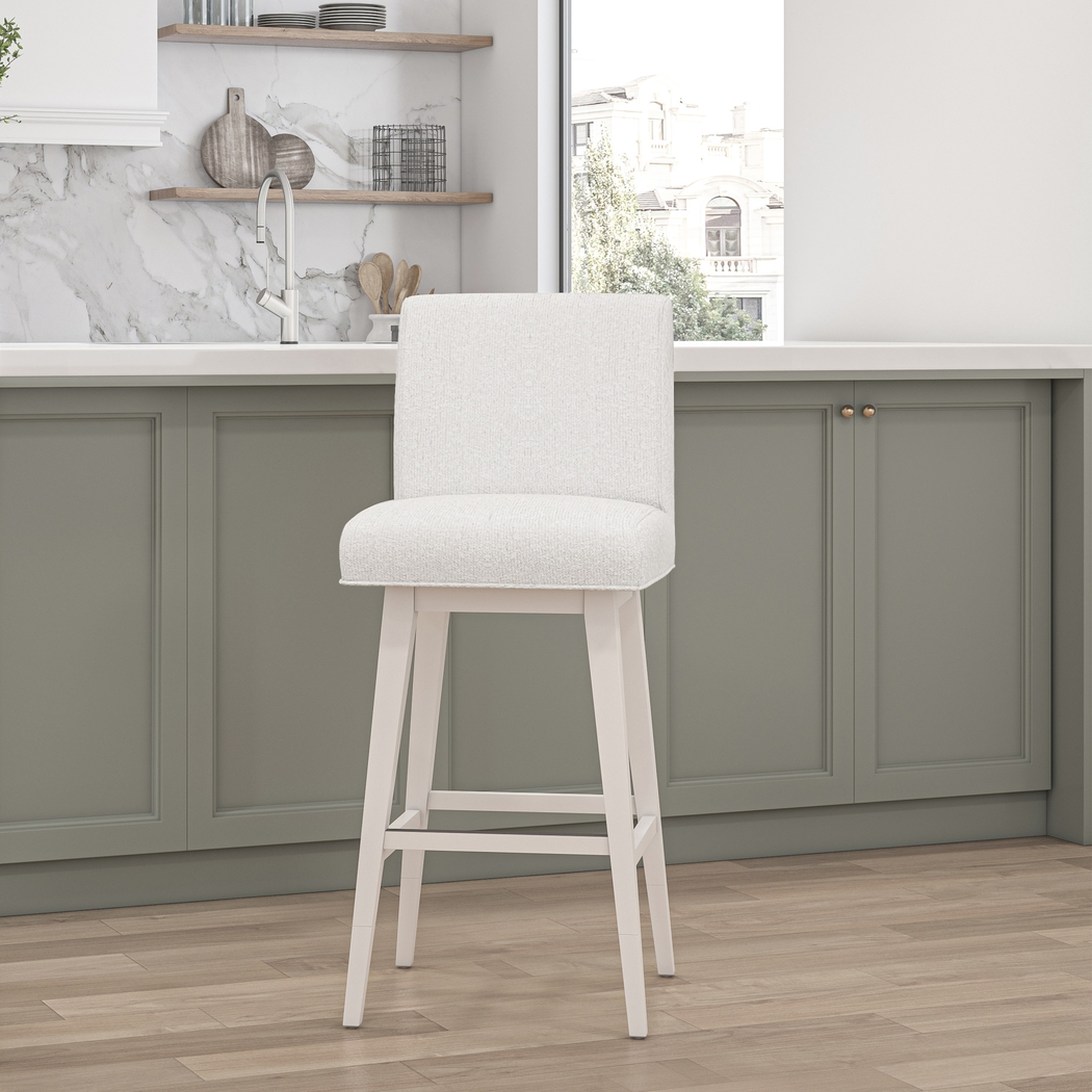 Nerton White Counter Height Adjustable Stool - Thumbnail - Image 3