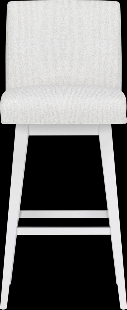 Nerton White Counter Height Adjustable Stool - Thumbnail - Image 1