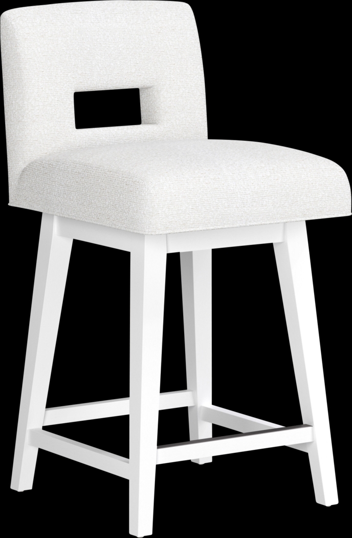Jaek White Counter Height Adjustable Stool - Thumbnail - Image 14
