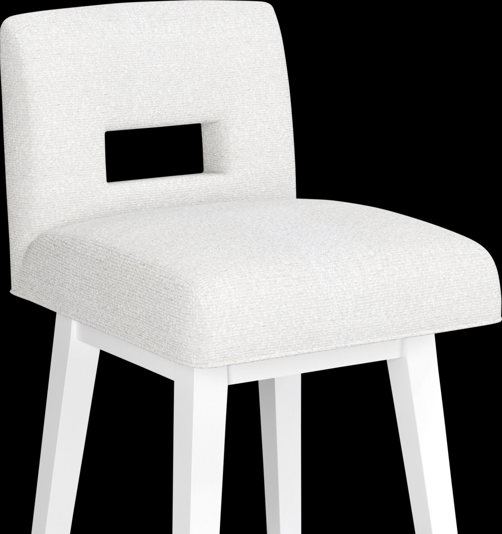 Jaek White Counter Height Adjustable Stool - Thumbnail - Image 4