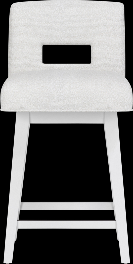 Jaek White Counter Height Adjustable Stool - Thumbnail - Image 6