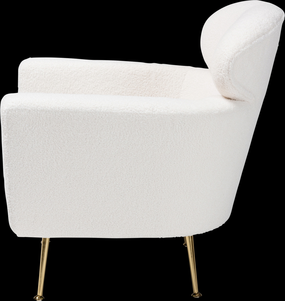 Atcheson Ivory Accent Chair - Thumbnail - Image 4