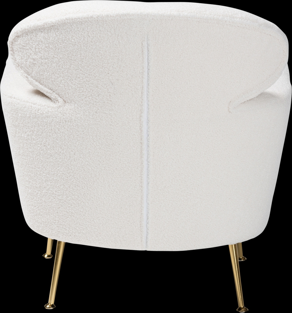 Atcheson Ivory Accent Chair - Thumbnail - Image 5