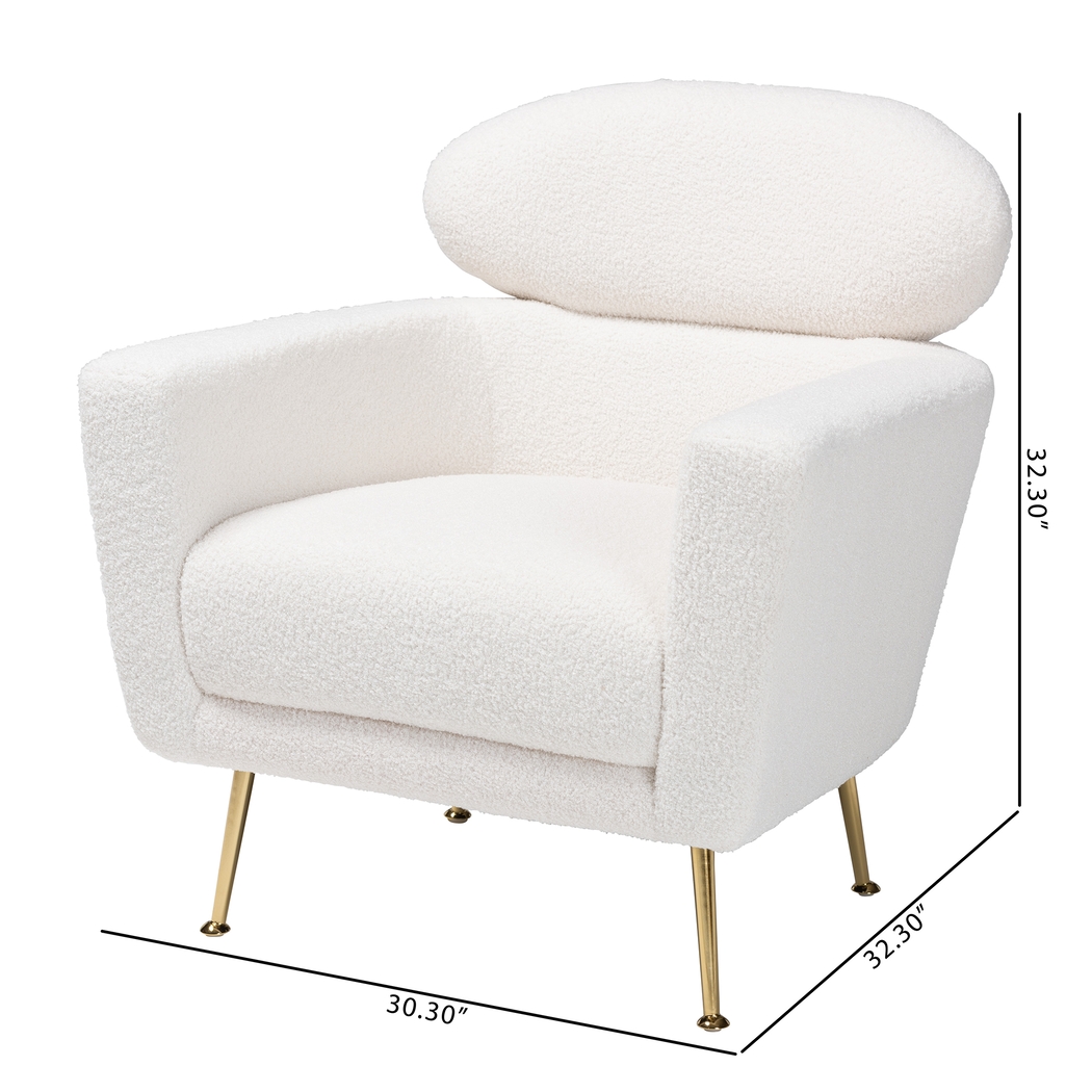 Atcheson Ivory Accent Chair - Thumbnail - Image 10