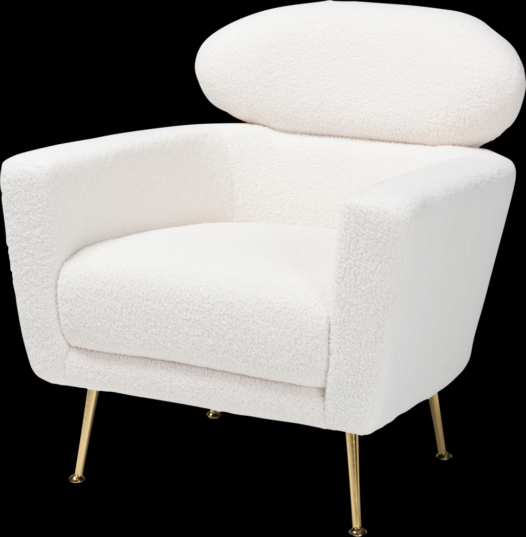 Atcheson Ivory Accent Chair - Thumbnail - Image 1