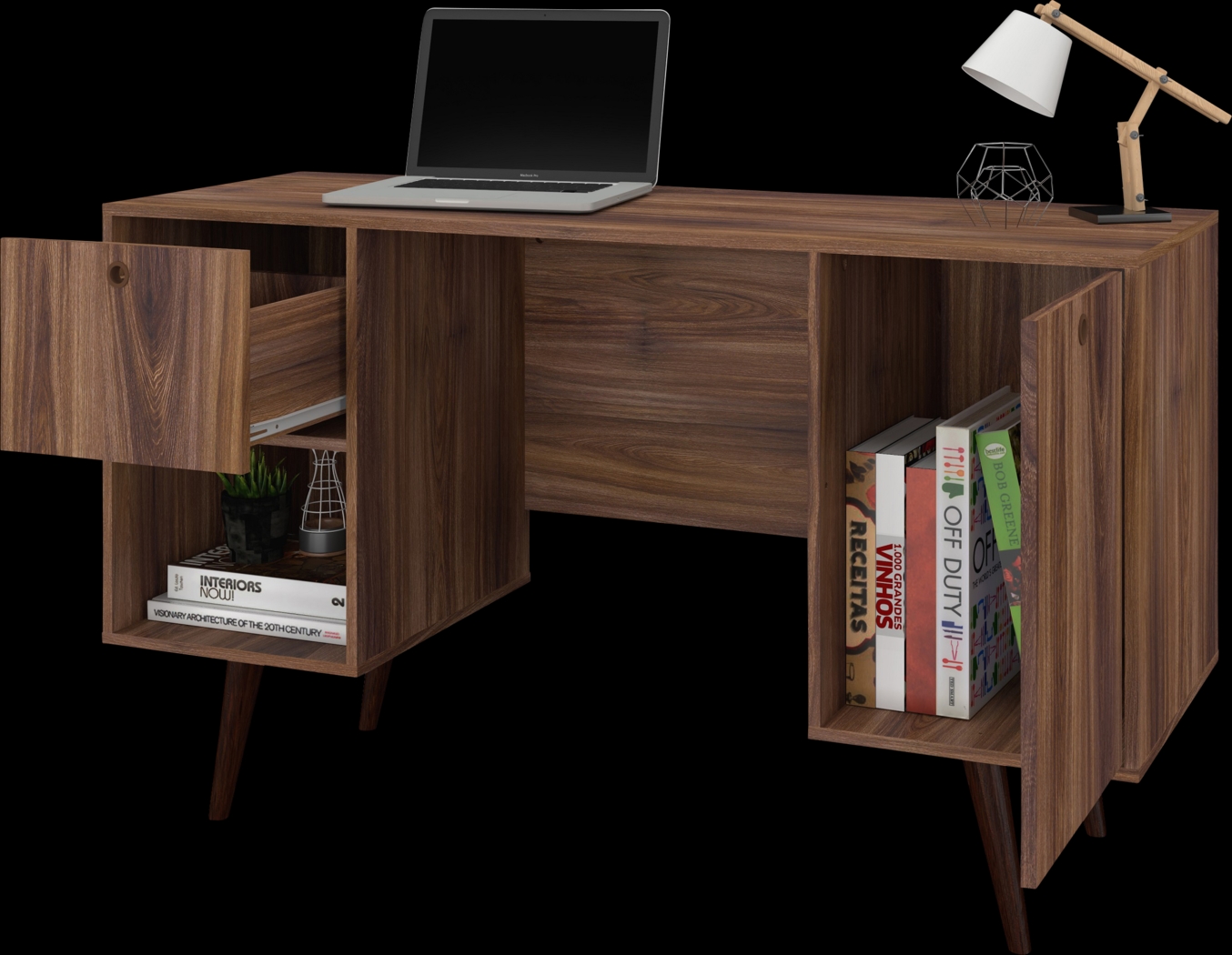 Athalee Dark Brown Desk - Thumbnail - Image 3