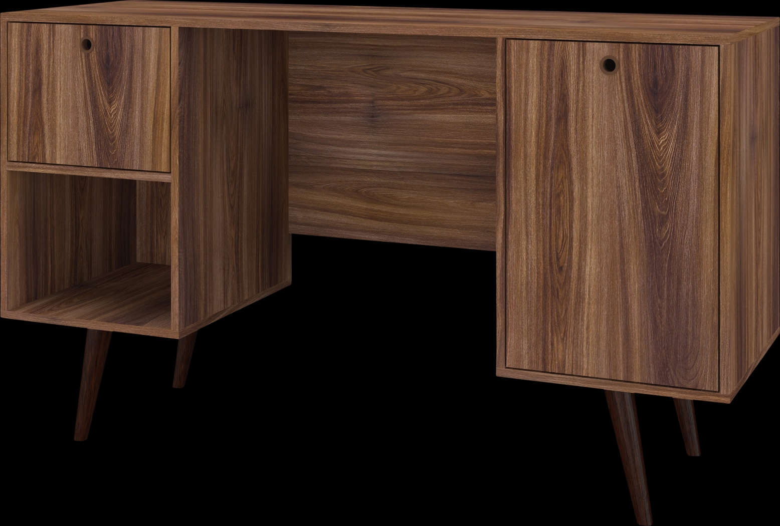 Athalee Dark Brown Desk - Thumbnail - Image 1