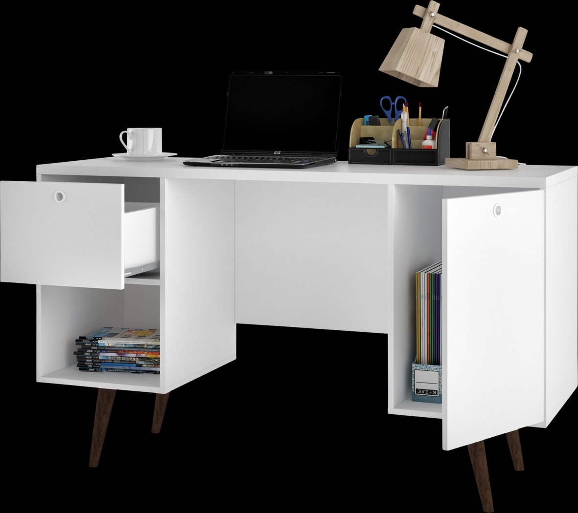 Athalee White Desk - Thumbnail - Image 3