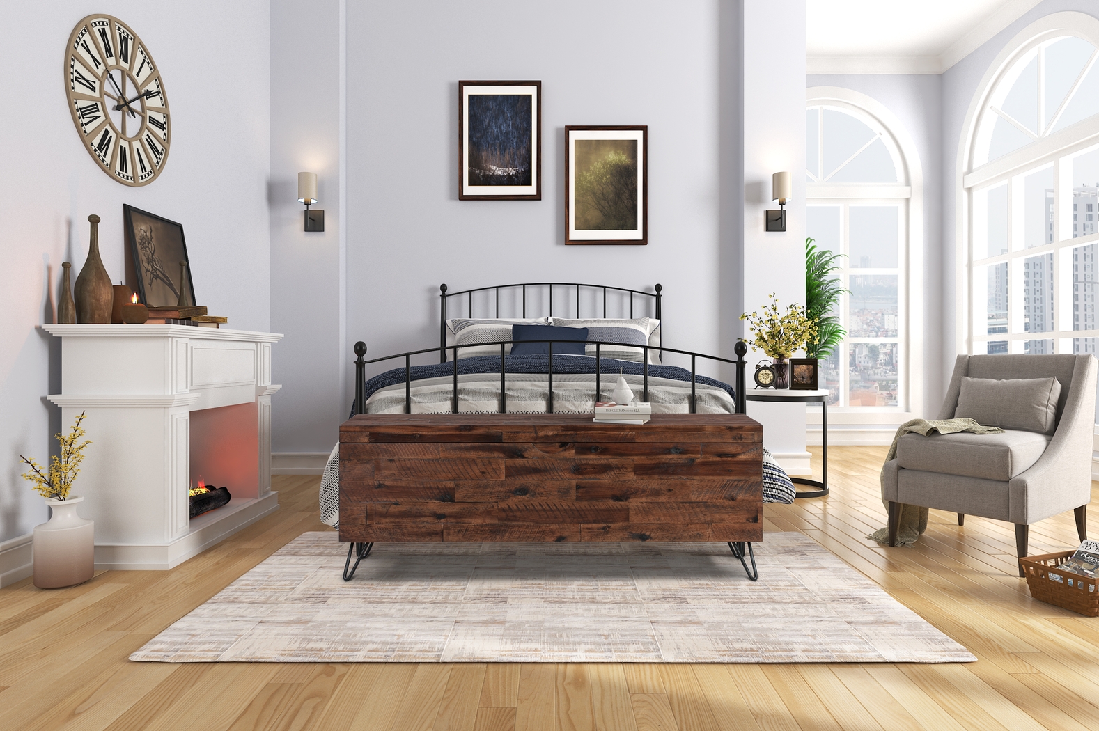 Athalien Brown Storage Bench - Thumbnail - Image 8