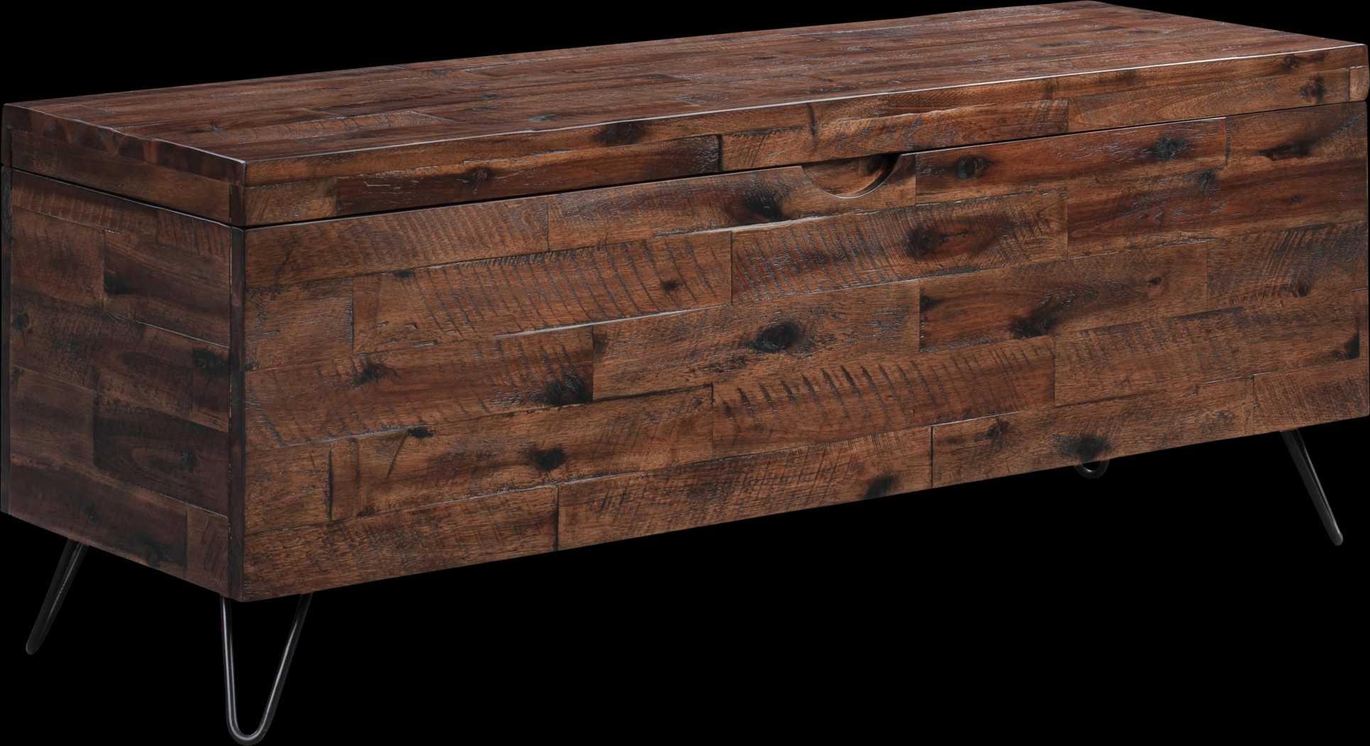 Athalien Brown Storage Bench - Thumbnail - Image 1