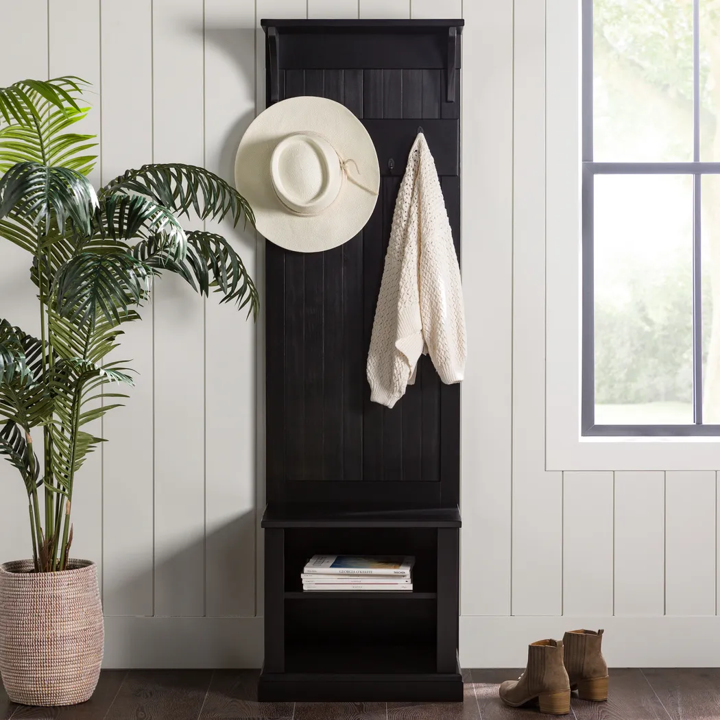 Athaniel Black Hall Tree - Thumbnail - Image 4