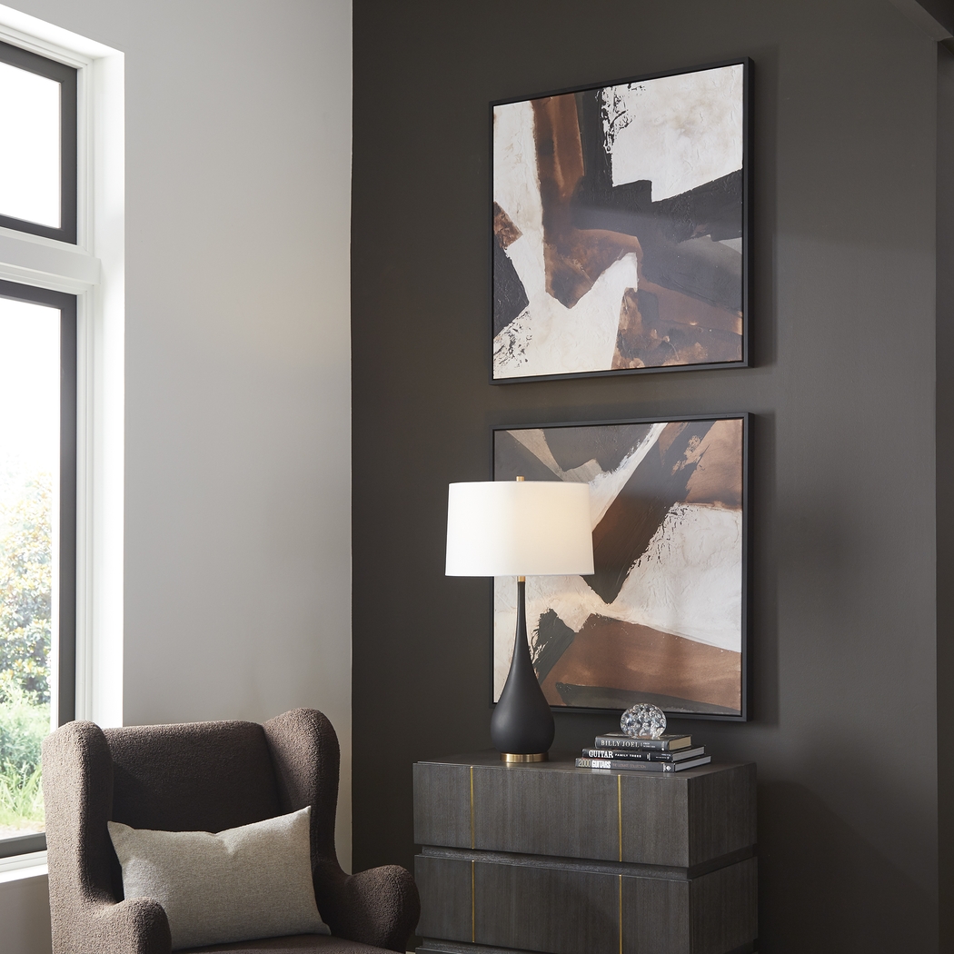 Athee Black Artwork, Set of 2 - Thumbnail - Image 2