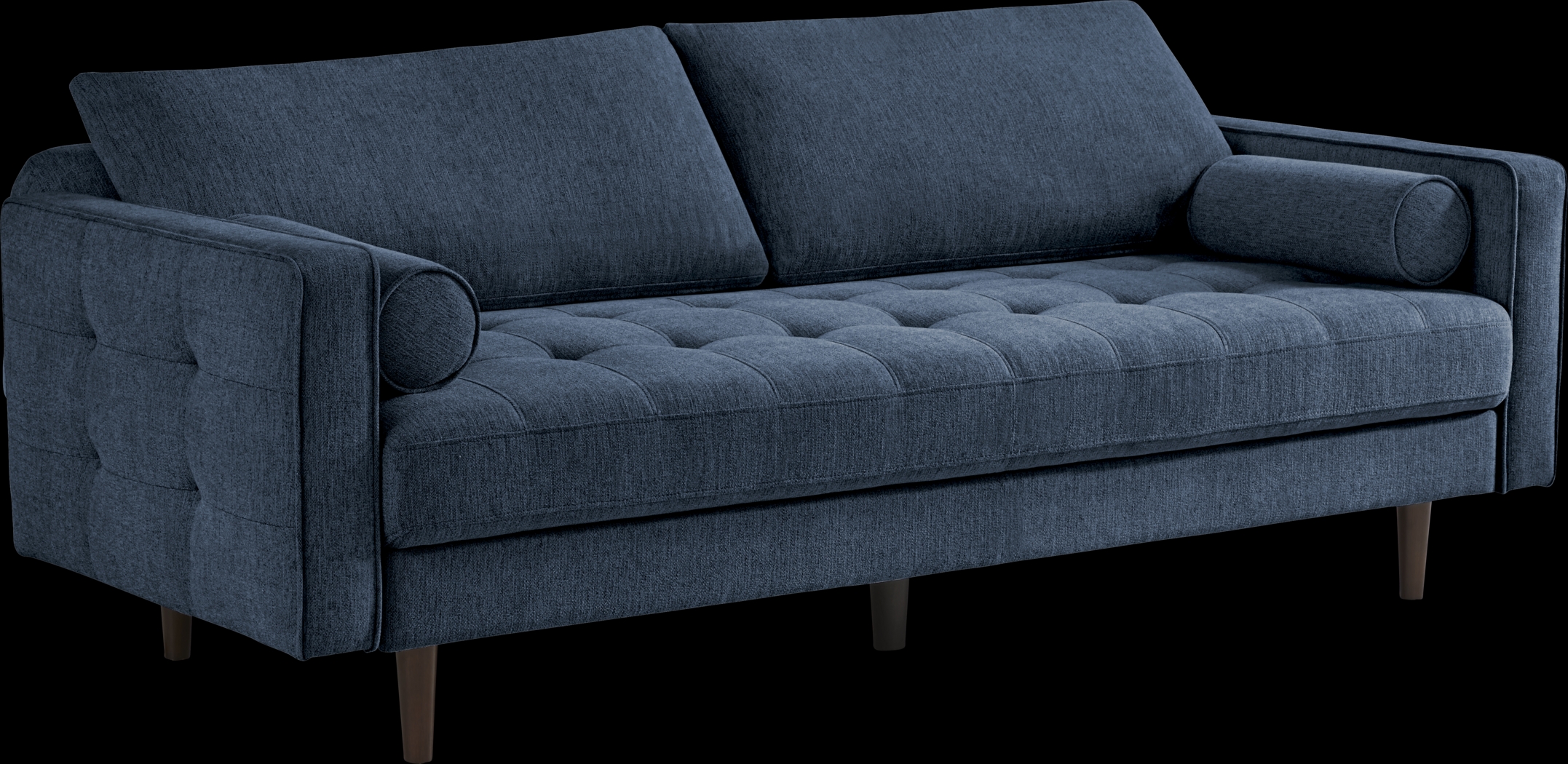 Athens Navy Convertible Sleeper Sofa - Thumbnail - Image 4