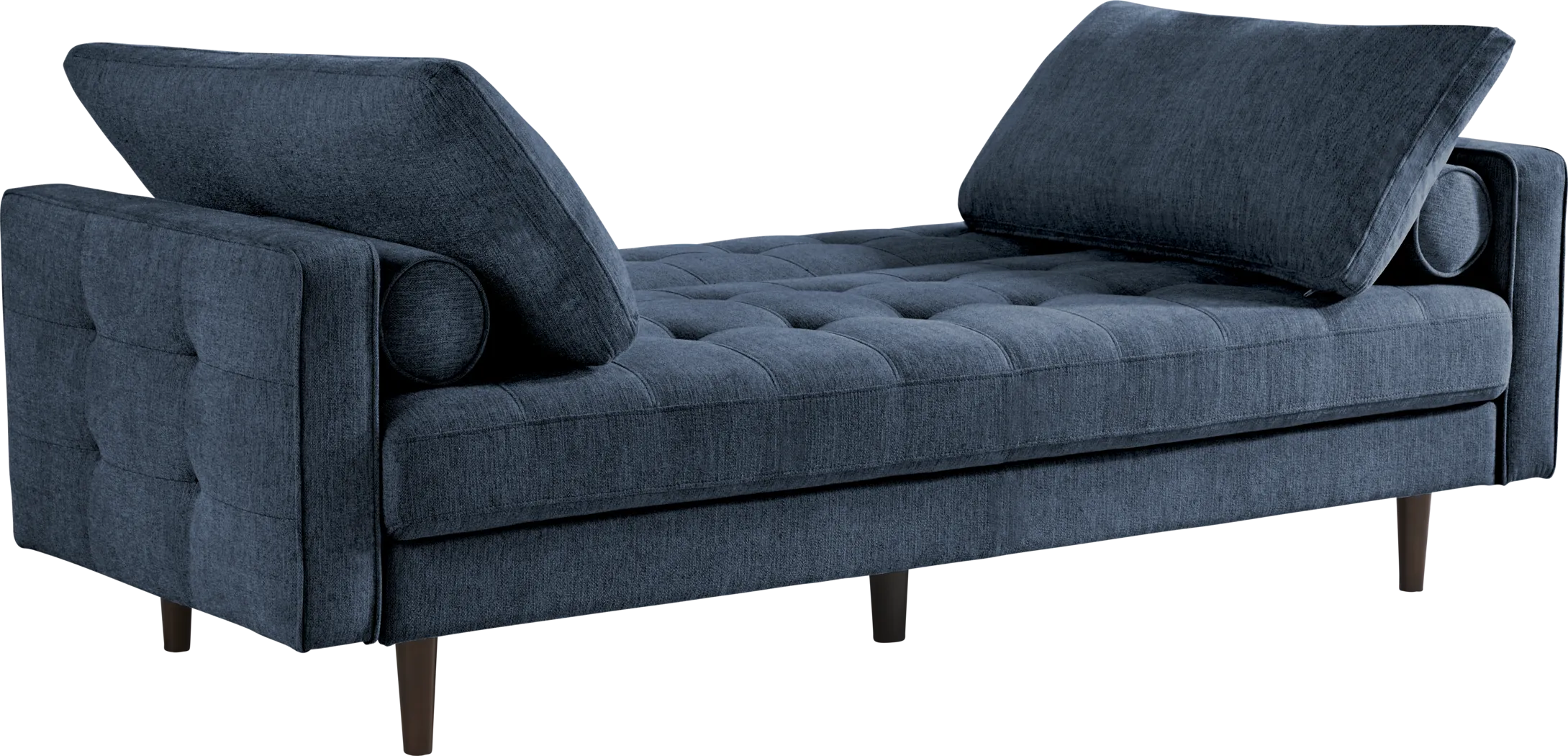 Athens Navy Convertible Sleeper Sofa - Image 9