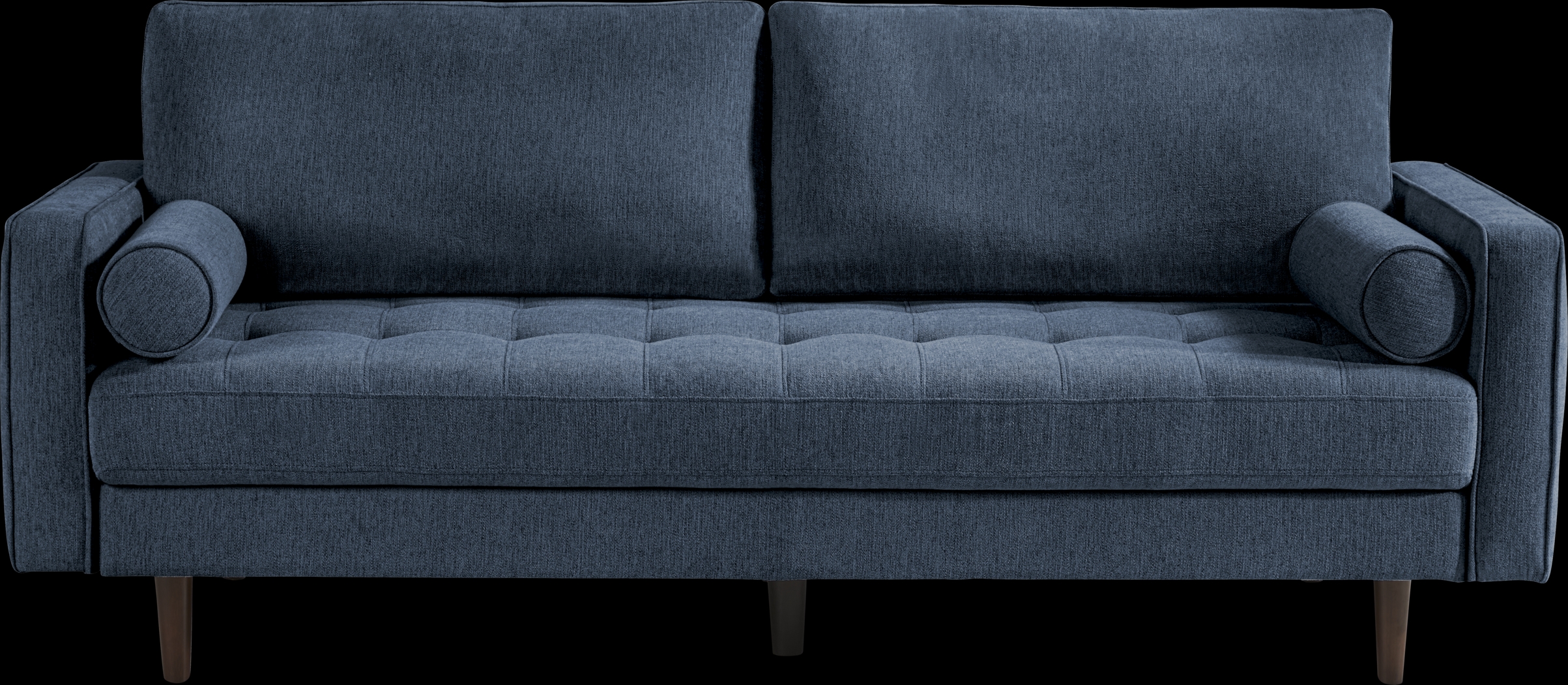 Athens Navy Convertible Sleeper Sofa - Thumbnail - Image 1