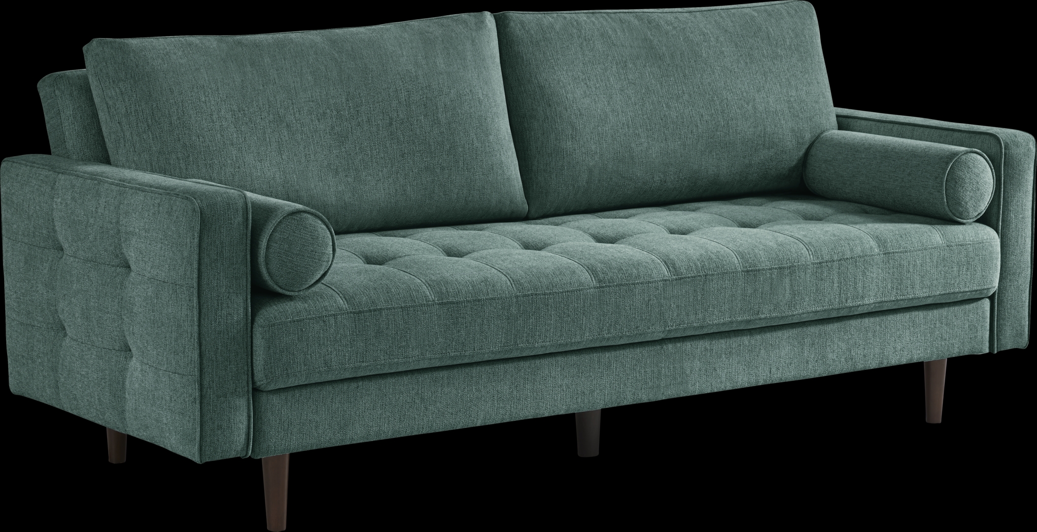 Athens Teal Convertible Sleeper Sofa - Thumbnail - Image 2