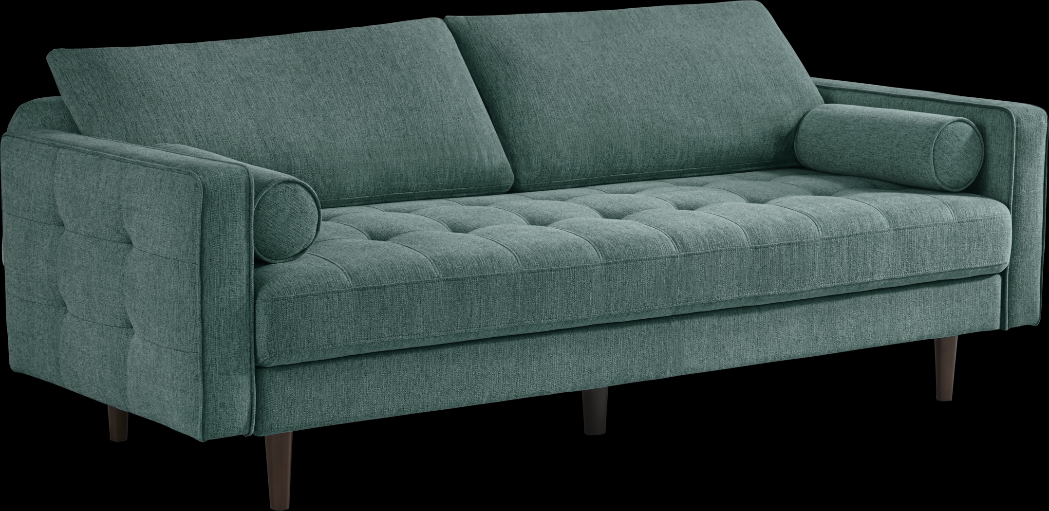 Athens Teal Convertible Sleeper Sofa - Thumbnail - Image 4