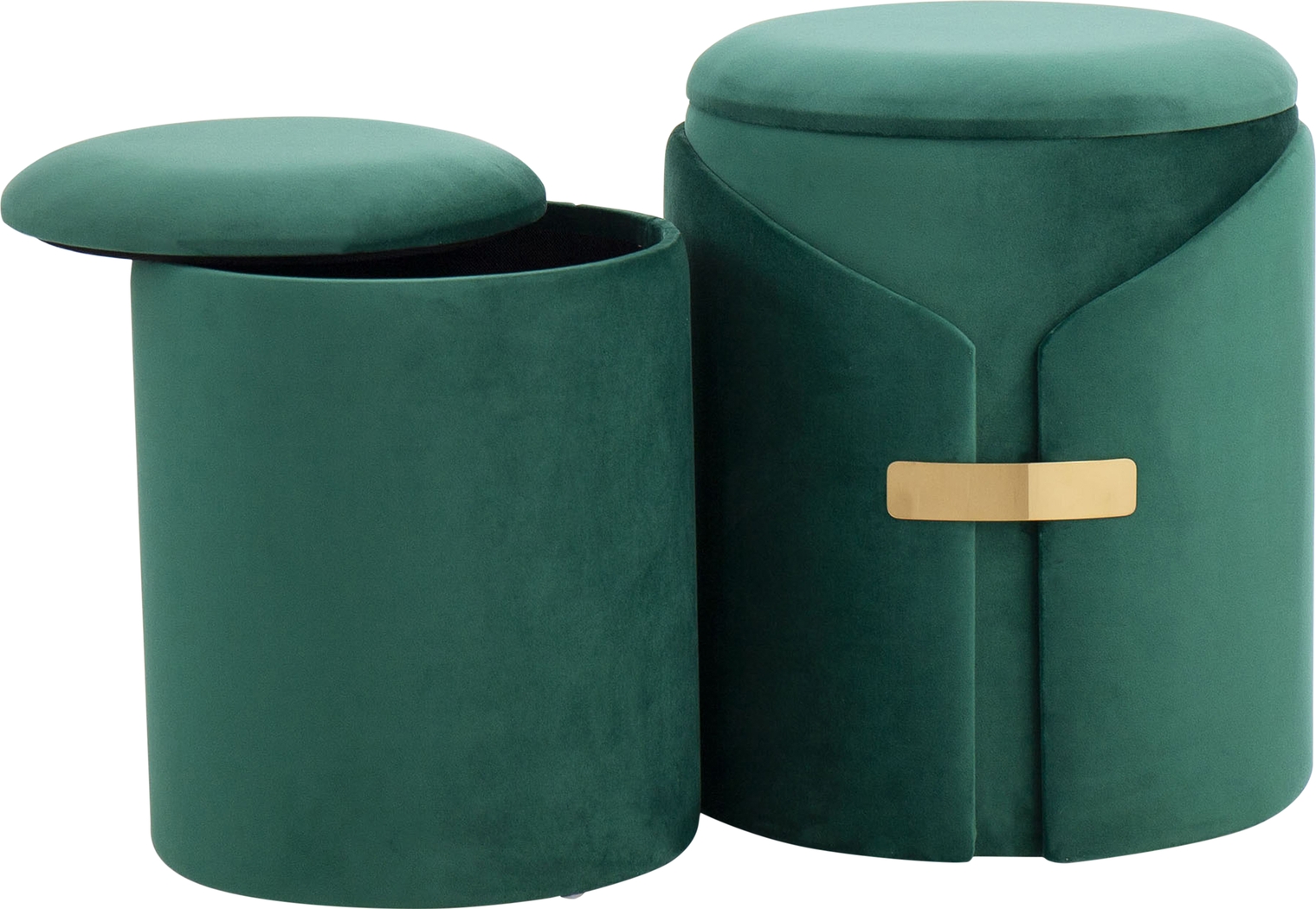 Atholgate Green Ottoman, Set of 2 - Thumbnail - Image 3