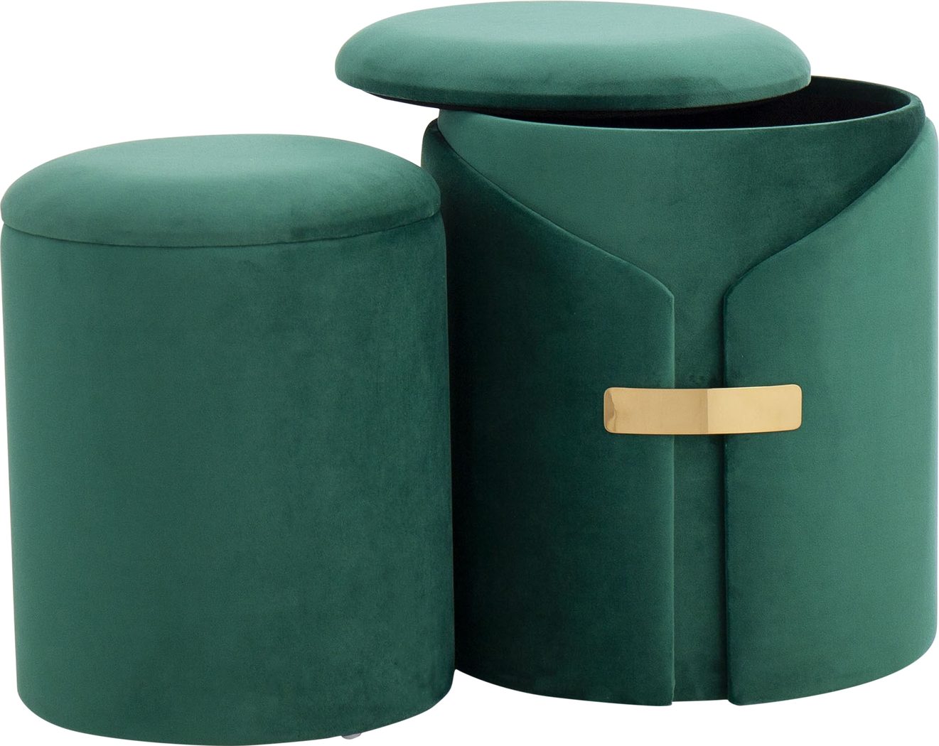 Atholgate Green Ottoman, Set of 2 - Thumbnail - Image 4
