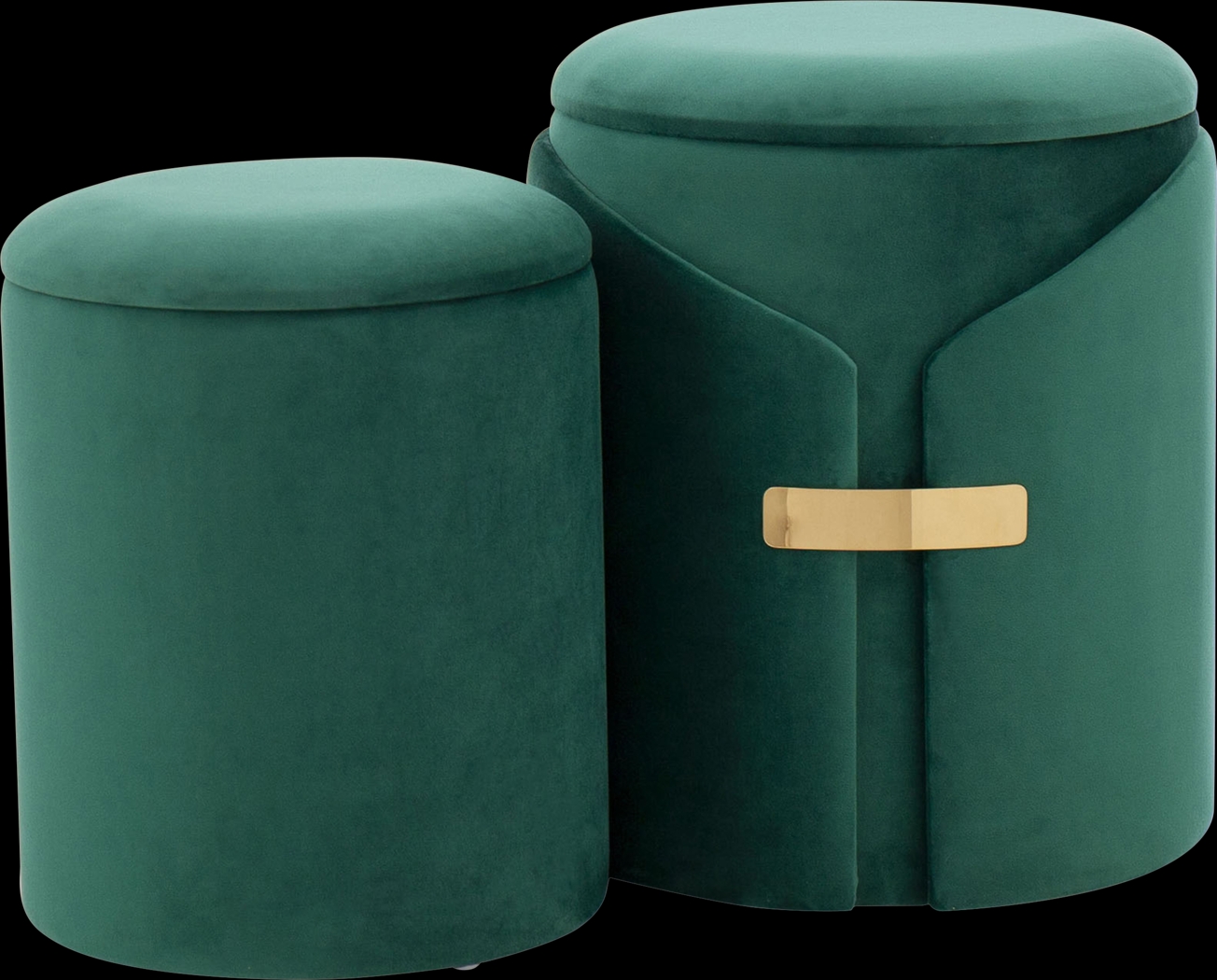 Atholgate Green Ottoman, Set of 2 - Thumbnail - Image 1