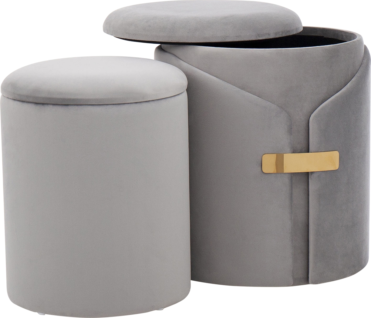 Atholgate Silver Ottoman, Set of 2 - Thumbnail - Image 5