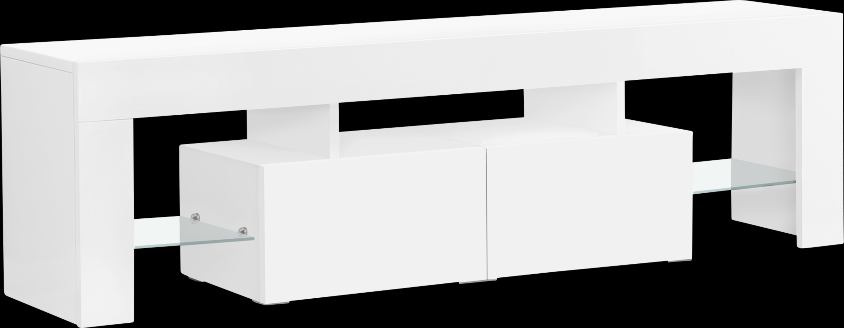 Atholwood White 63 in. Console - Thumbnail - Image 1