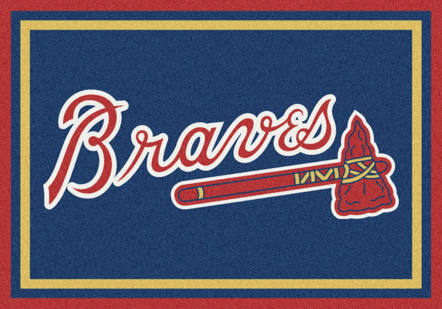 Atlanta Braves 5 x 7 Rug - Thumbnail - Image 1