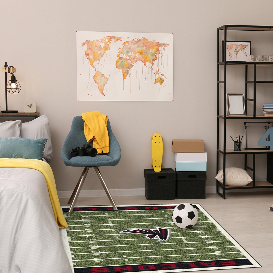 Atlanta Falcons Green 4' x 6' Rug - Thumbnail - Image 2