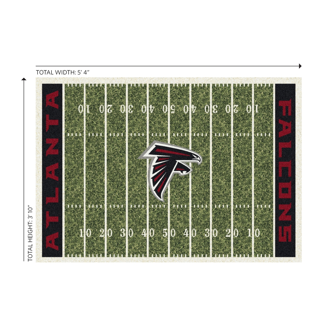 Atlanta Falcons Green 4' x 6' Rug - Thumbnail - Image 4
