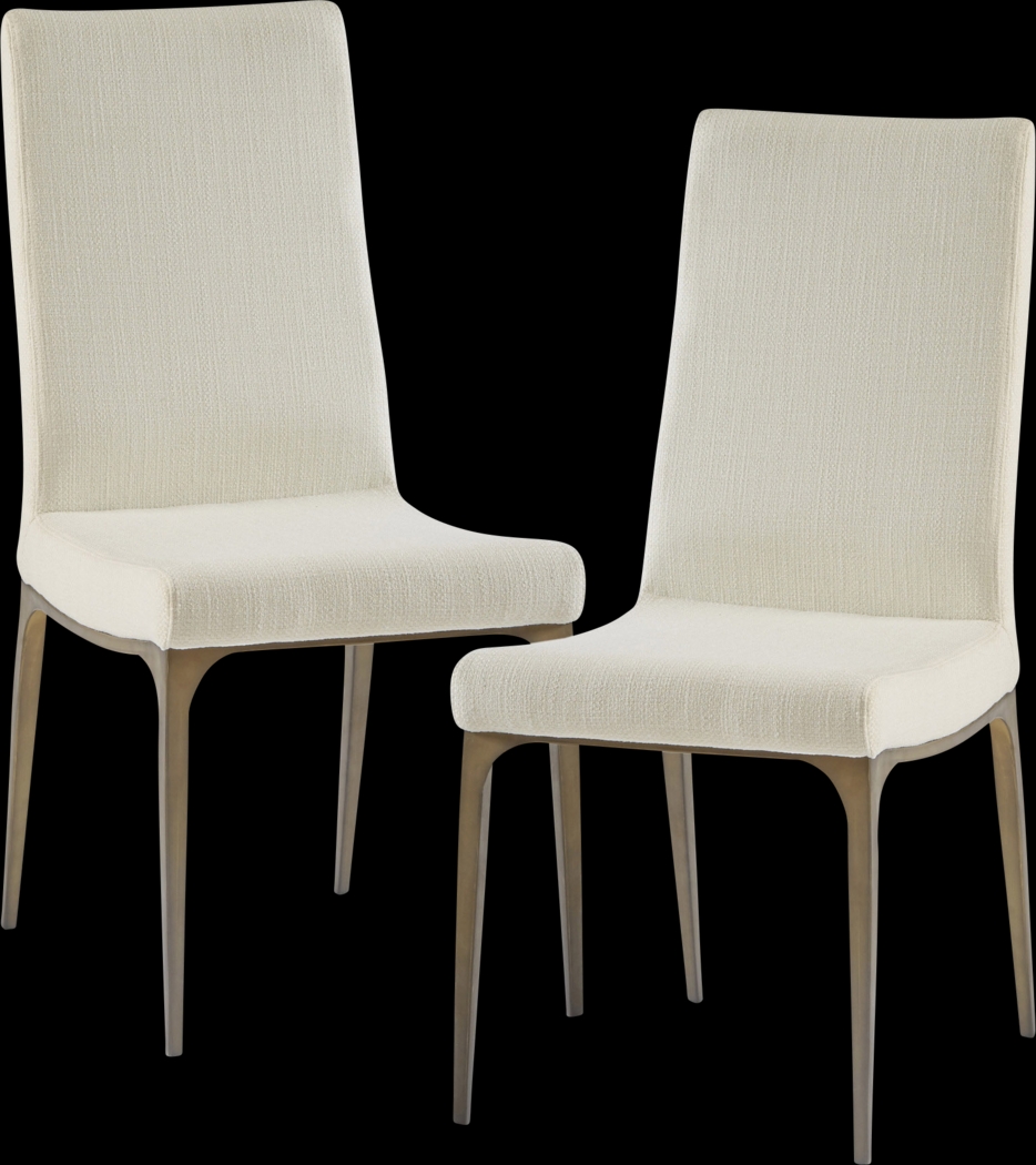 Atlee Cream Dining Chair, Set of 2 - Thumbnail - Image 1