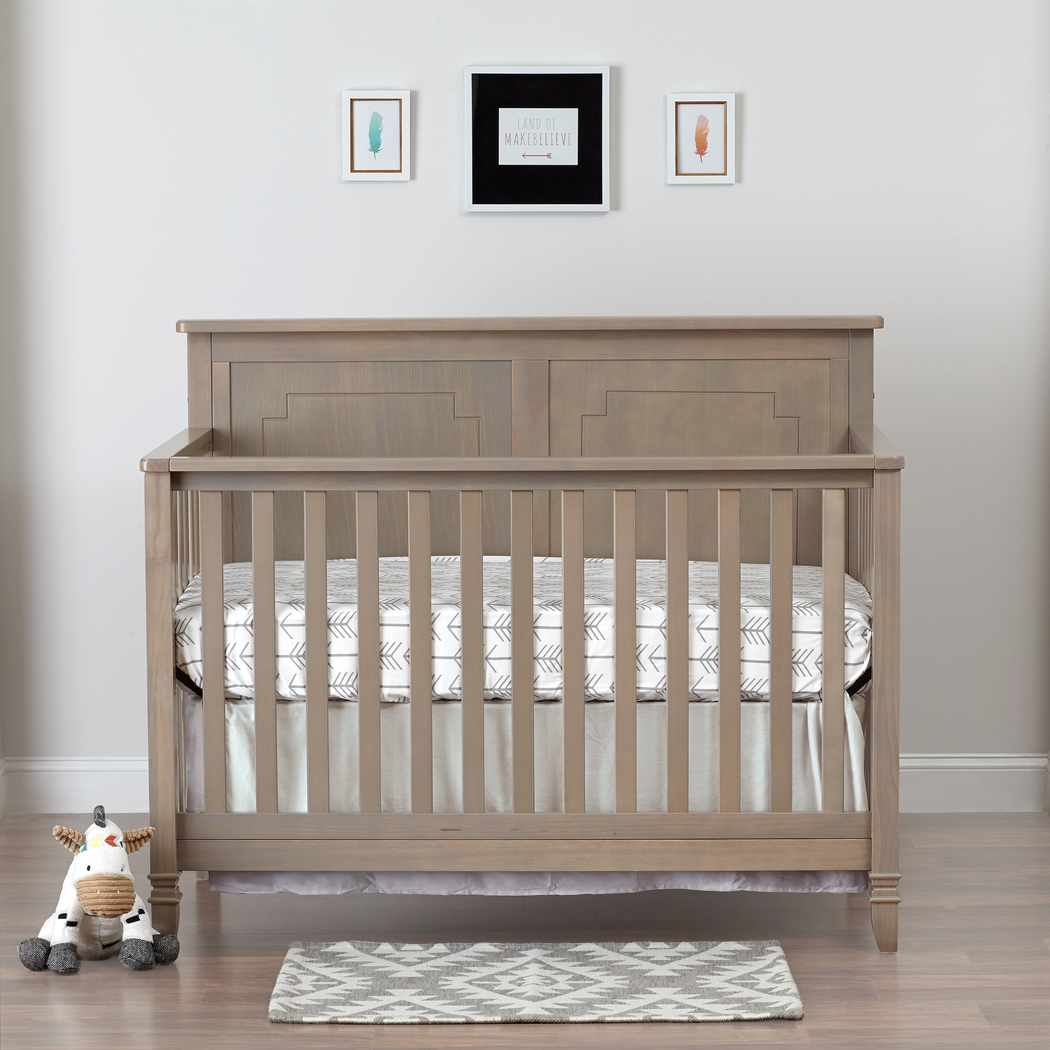 Atley Gray Convertible Crib with Toddler Rail - Thumbnail - Image 3