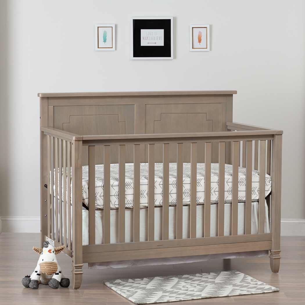 Atley Gray Convertible Crib with Toddler Rail - Thumbnail - Image 6