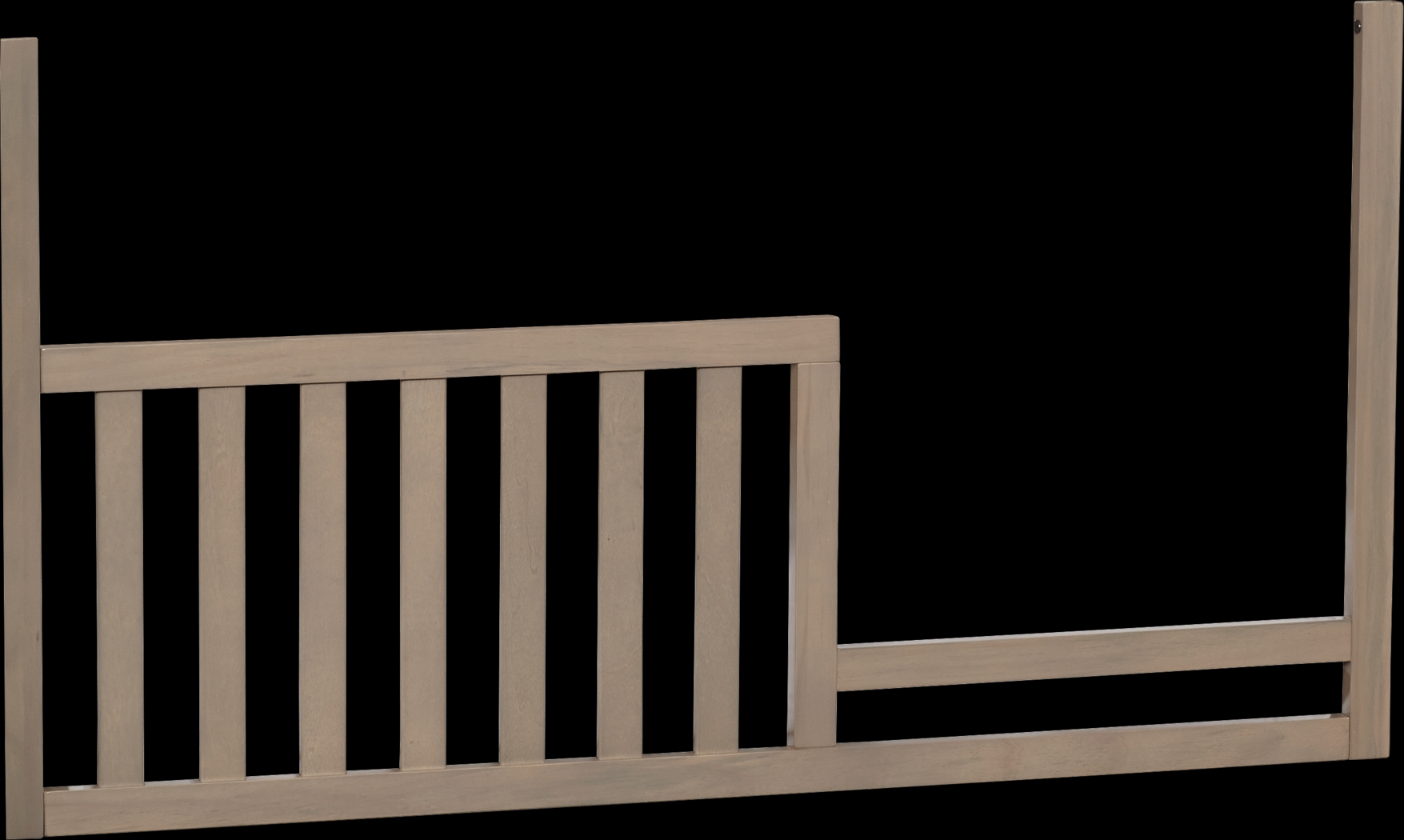 Atley Gray Convertible Crib with Toddler Rail - Thumbnail - Image 7