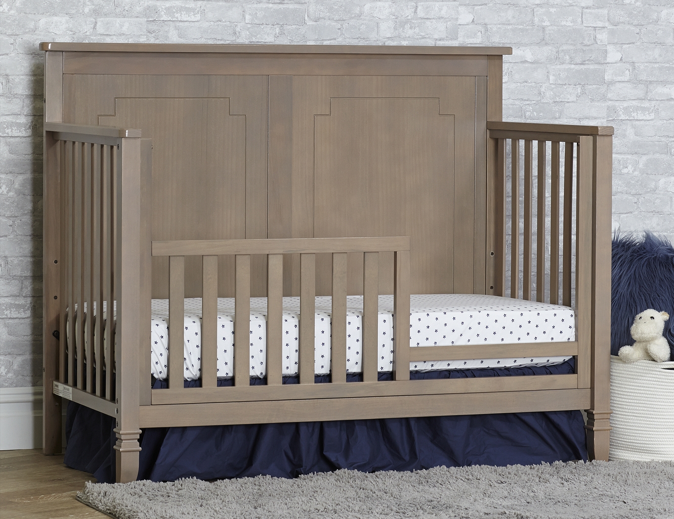 Atley Gray Convertible Crib with Toddler Rail - Thumbnail - Image 9