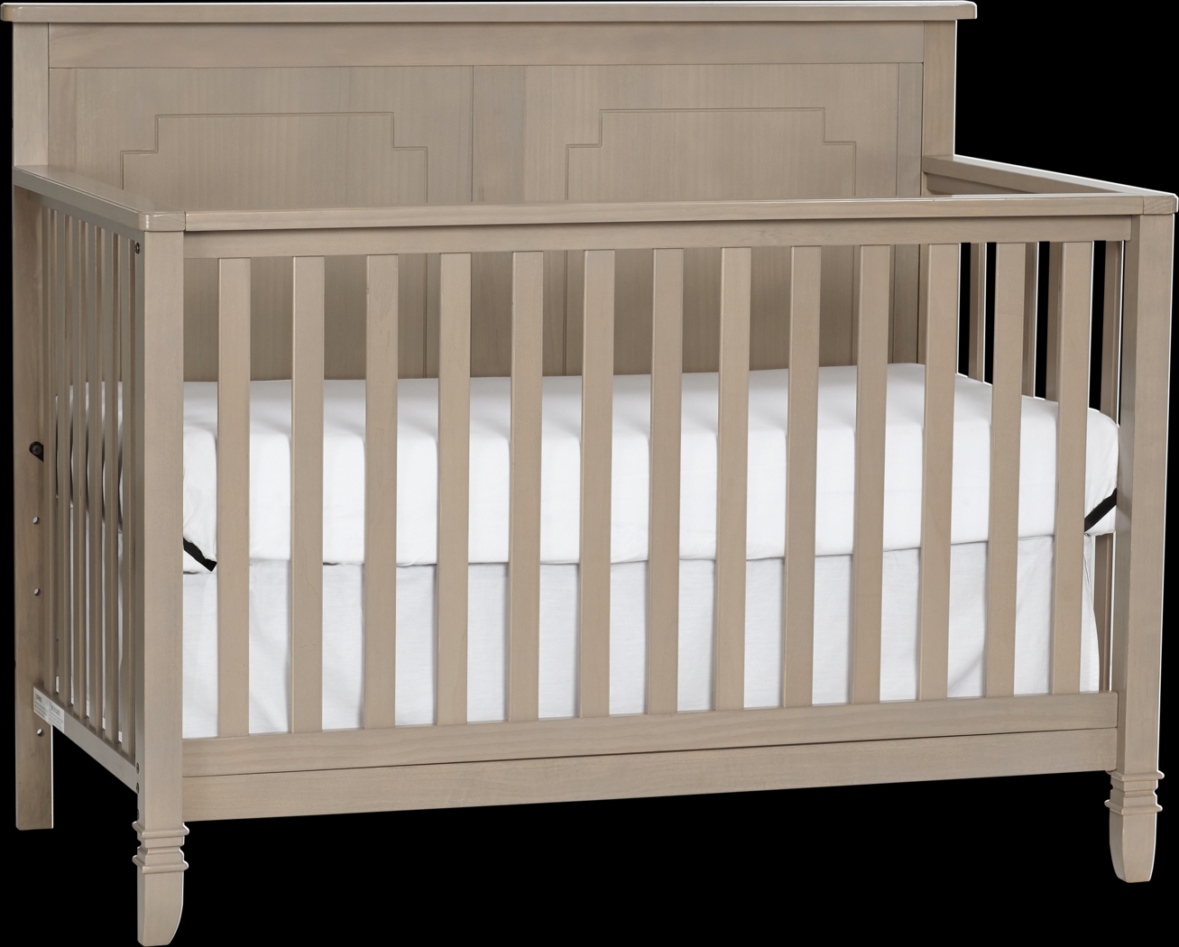 Atley Gray Convertible Crib with Toddler Rail - Thumbnail - Image 1
