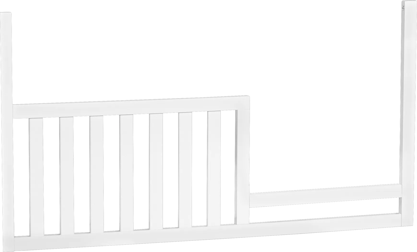 Atley White Convertible Crib with Toddler Rail - Thumbnail - Image 5