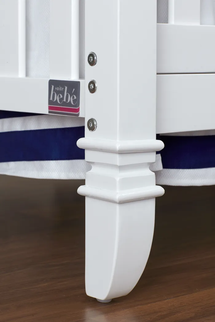 Atley White Convertible Crib with Toddler Rail - Thumbnail - Image 11