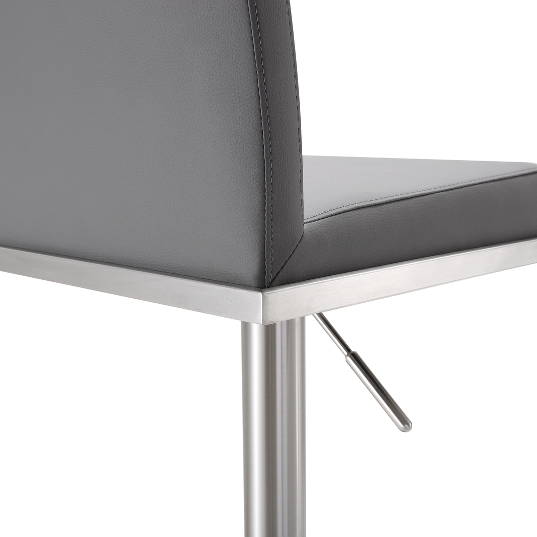 Atrani Gray Adjustable Swivel Barstool - Thumbnail - Image 2