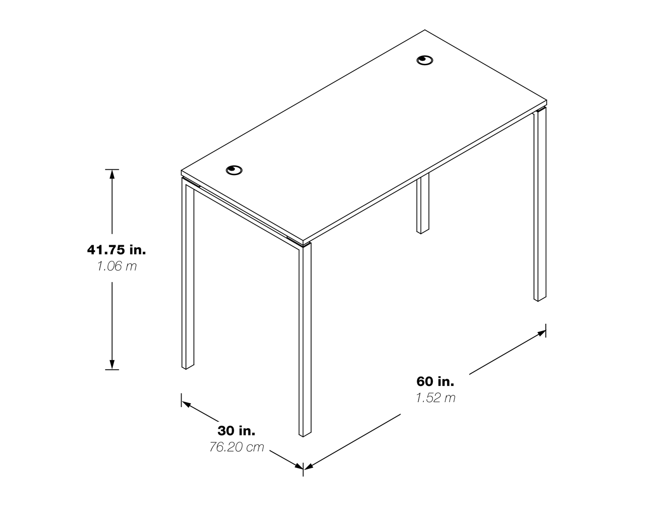 Atsu Black Standing Desk - Thumbnail - Image 4