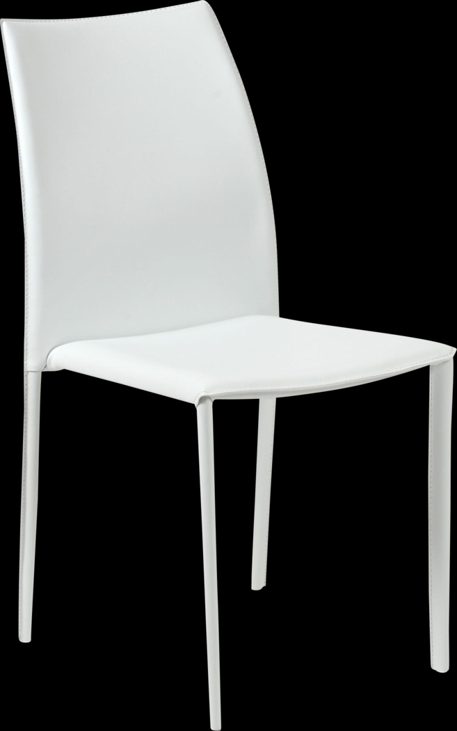 Attakapas White Dining Chair, Set of 2 - Thumbnail - Image 4