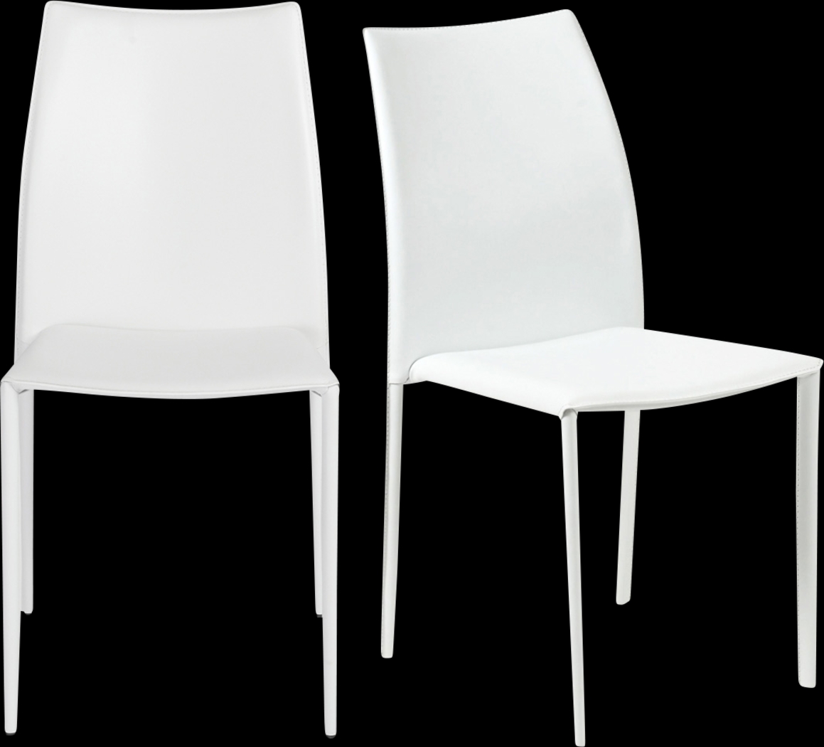 Attakapas White Dining Chair, Set of 2 - Thumbnail - Image 1